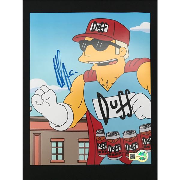 HANK AZARIA SIGNED DUFFMAN SIMPSONS 8X10 - WWOC COA