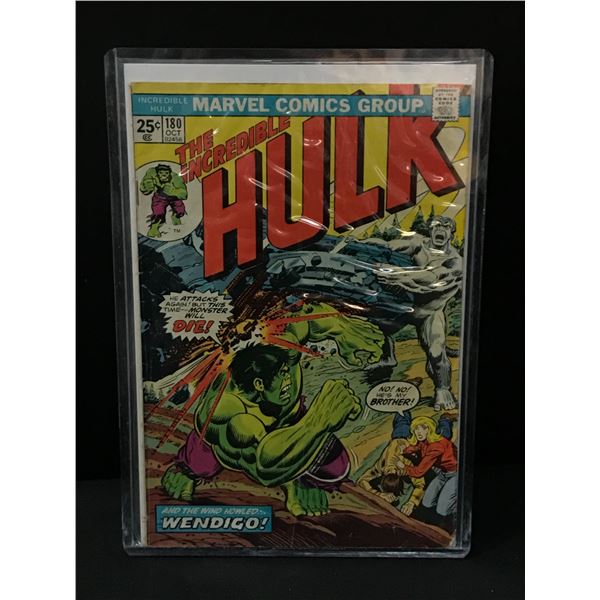 KEY ISSUE MARVEL COMICS THE INCREDIBLE HULK NO.180 (1ST CAMEO WOLVERINE)