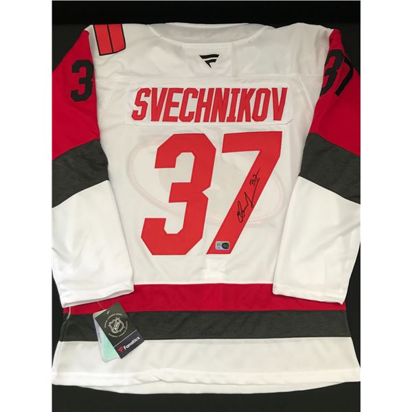 ANDREI SVECHNIKOV SIGNED CAROLINA HURRICANES SIGNED CUSTOM JERSEY - ELITE SPORTS COA