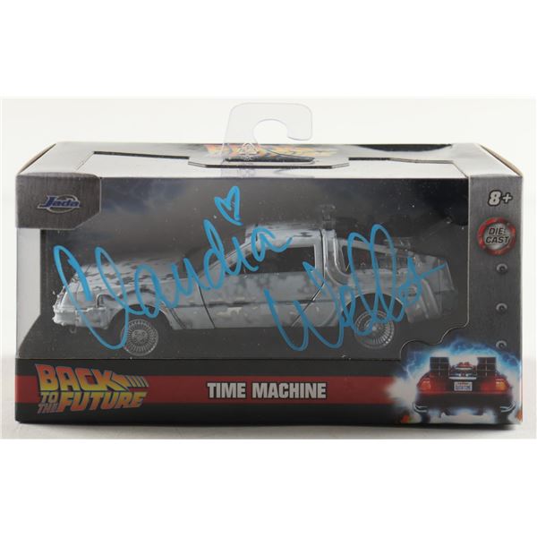 CLAUDIA WELLS SIGNED DELOREAN - BECKETT COA