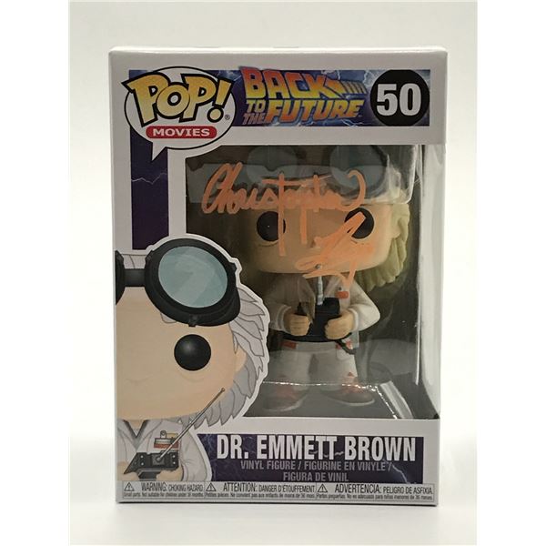 CHRISTOPHER LLOYD SIGNED BACK TO THE FUTURE FUNKO POP - WWOC COA
