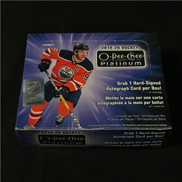2019-20 OPC HOCKEY PLATINUM SEALED TRADING CARD BOX