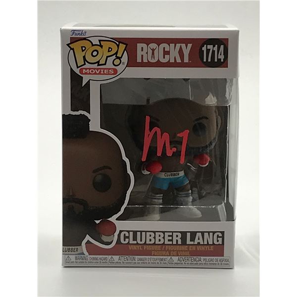 MR.T SIGNED CLUBBER LANG ROCKY FUNKO POP - WWOC COA