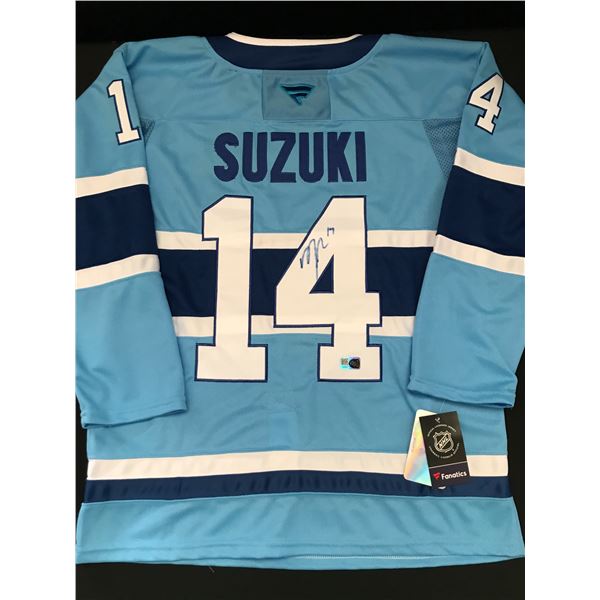 NICK SUZUKI SIGNED MONTREAL CANADIENS CUSTOM JERSEY - ELITE SPORTS COA