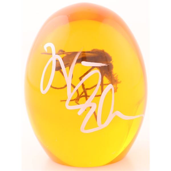 JEFF GOLDBLUM SIGNED JURASSIC PARK AMBER- JSA COA