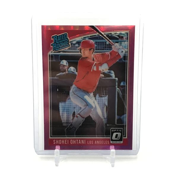 2018 PANINI DONRUSS OPTIC BASEBALL SHOHEI OHTANI RATED ROOKIES TRADING CARD