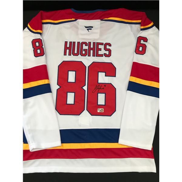 JACK HUGHES SIGNED NEW JERSEY DEVILS CUSTOM JERSEY - ELITE SPORTS COA