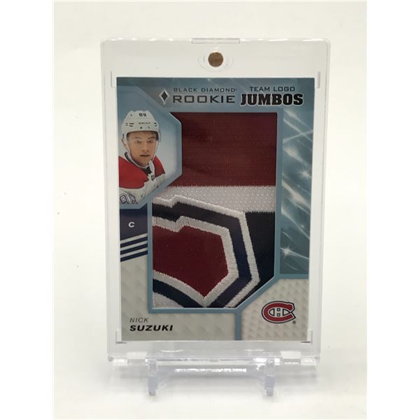 2019-20 UPPER DECK BLACK DIAMOND HOCKEY NICK SUZUKI JUMBO PATCH ROOKIE TRADING CARD