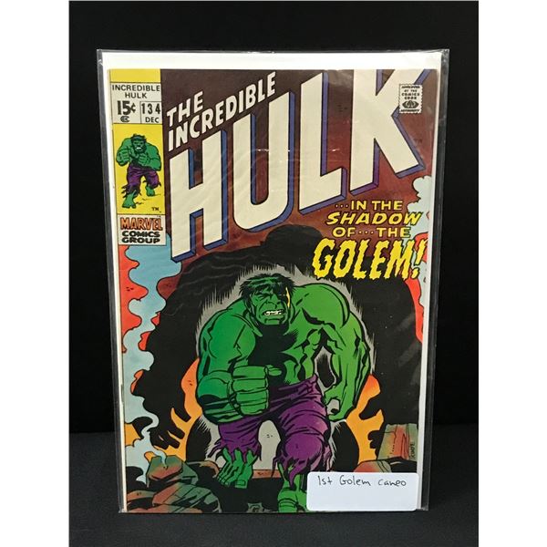 THE INCREDIBLE HULK #134 1ST GOLEM CAMEO - MARVEL COMICS