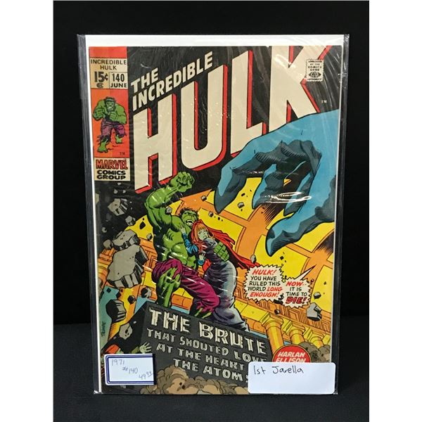 THE INCREDIBLE HULK #140 1ST JARELLA - MARVEL COMICS