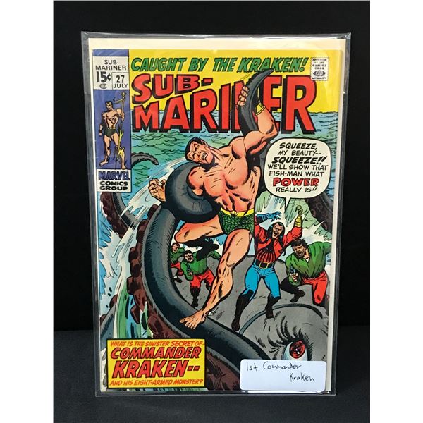 SUBMARINER #27 1ST COMMANDER KRAKEN - MARVEL COMICS