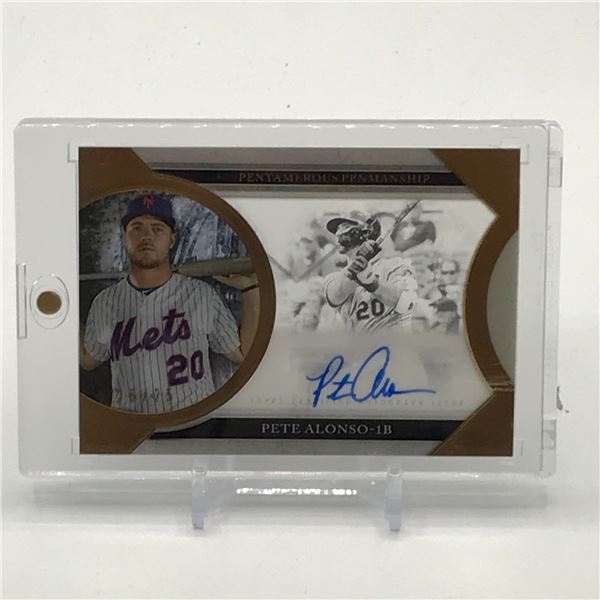 2020 TOPPS CERTIFIED AUTO PETE ALONSO SIGNED TRADING CARD 25/25