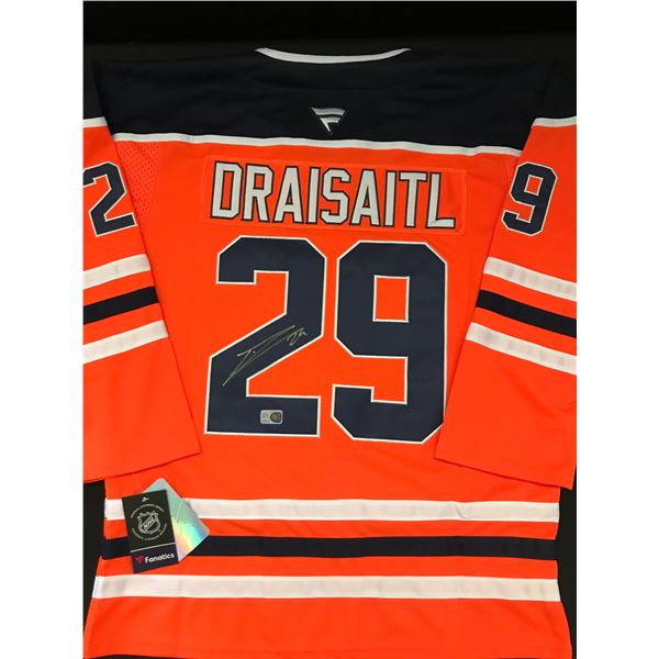 LEON DRAISAITL SIGNED EDMONTON OILERS CUSTOM JERSEY - ELITE SPORTS COA