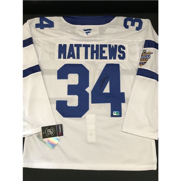 AUSTON MATTHEWS SIGNED TORONTO MAPLE LEAFS CUSTOM JERSEY - ELITE SPORTS COA
