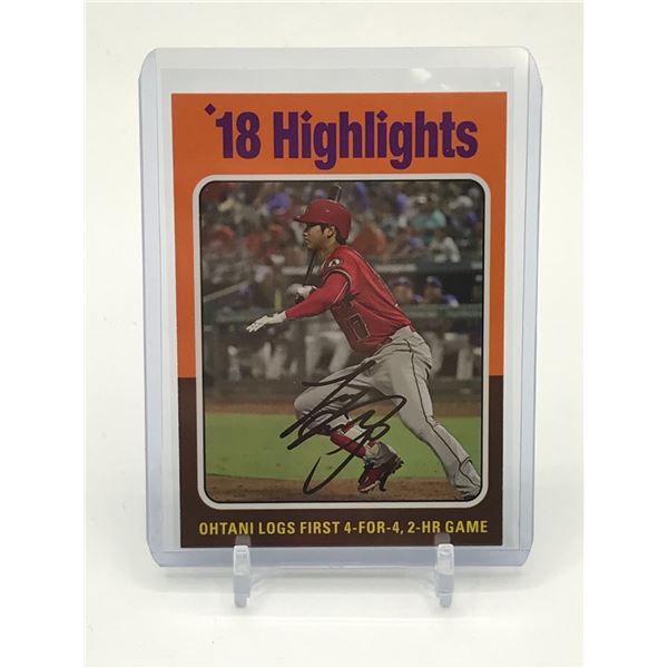 2019 TOPPS SHOHEI OHTANI SIGNED TRADING CARD
