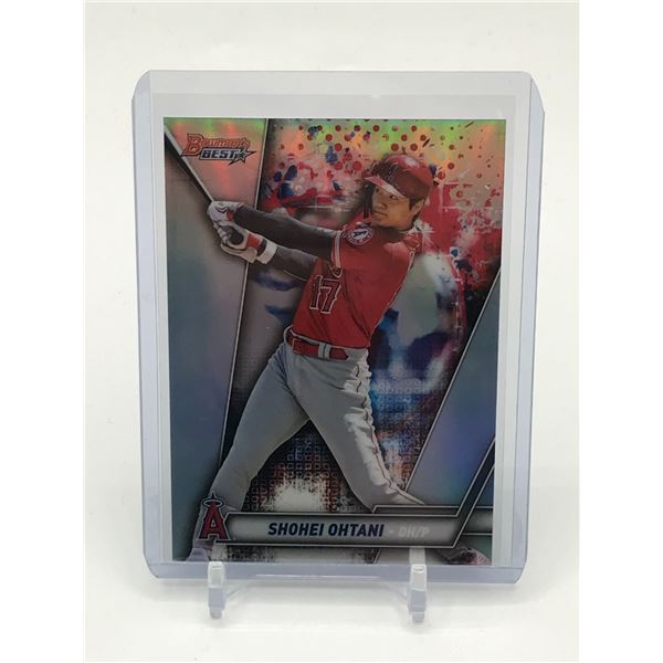 2019 TOPPS BOWMANS BEST SHOHEI OHTANI REFRACTOR TRADING CARD