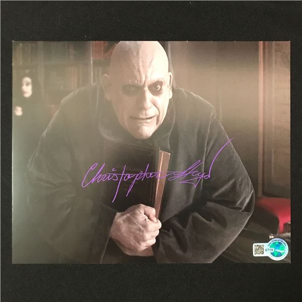 CHRISTOPHER LLOYD SIGNED THE ADDAMS FAMILY 8 X 10 (WWOC COA)