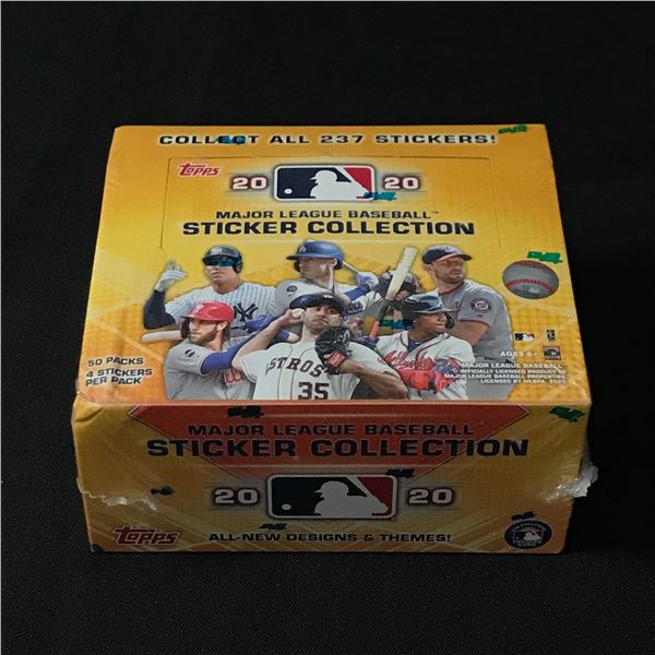 2020 TOPPS BASEBALL MAJOR LEAGUE STICKER COLLECTION SEALED TRADING CARD BOX