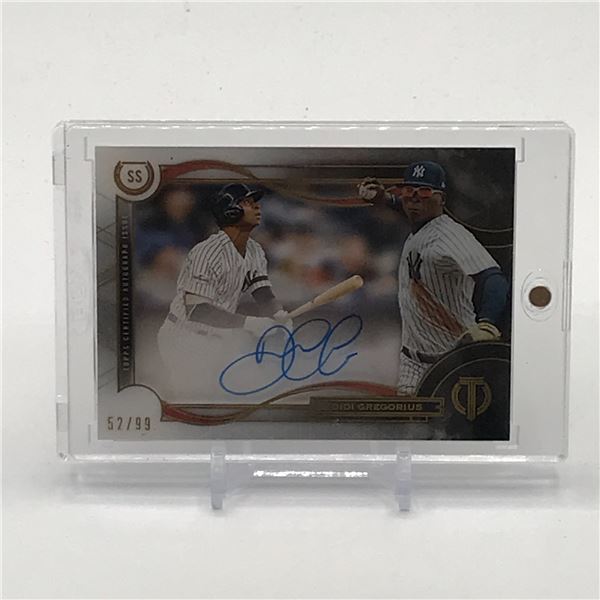 2019 TOPPS TRIBUTE BASEBALL DIDI GREGORIOUS SIGNED TRADING CARD 52/99