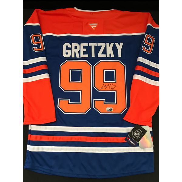 WAYNE GRETZKY SIGNED EDMONTON OILERS CUSTOM JERSEY - ELITE SPORTS COA