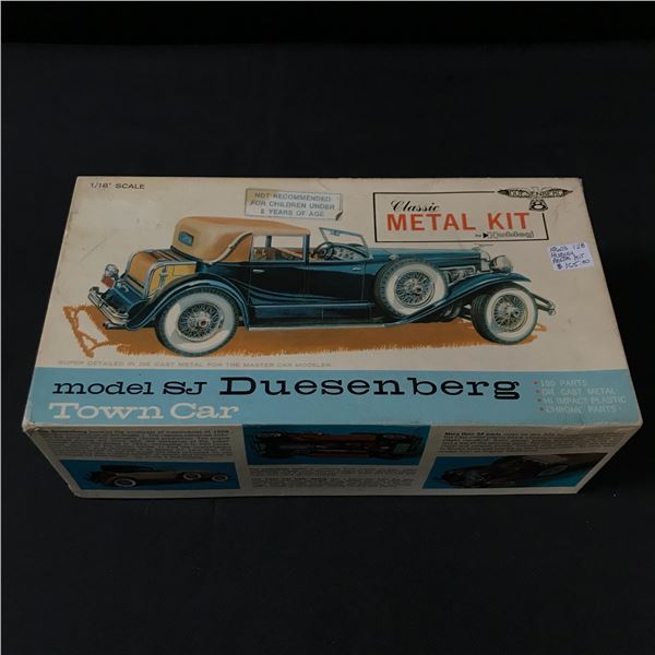 DUESENBERG MODEL SJ TOWNCAR MODEL KIT SEALED IN ORIGINAL PACKAGING