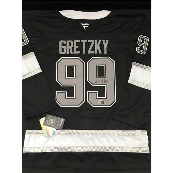 WAYNE GRETZKY SIGNED LOS ANGELES KINGS CUSTOM JERSEY - ELITE SPORTS COA