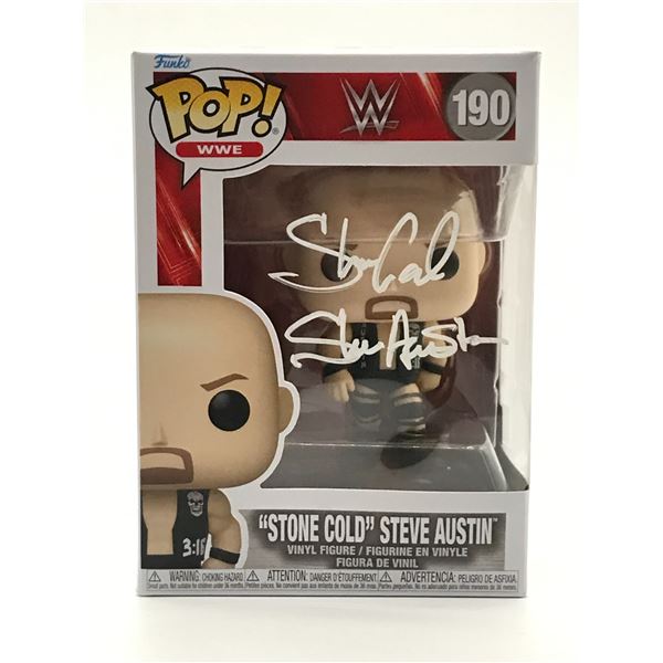 STONE COLD STEVE AUSTIN SIGNED FUNKO POP - KB COA