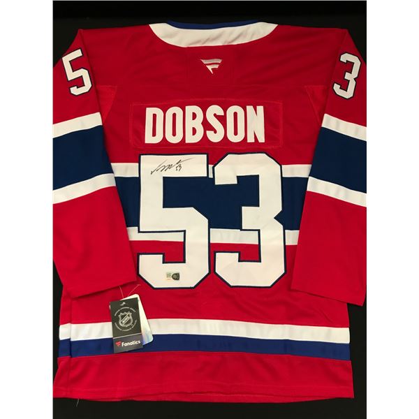 NOAH DOBSON SIGNED MONTREAL CANADIENS CUSTOM JERSEY - ELITE SPORTS COA