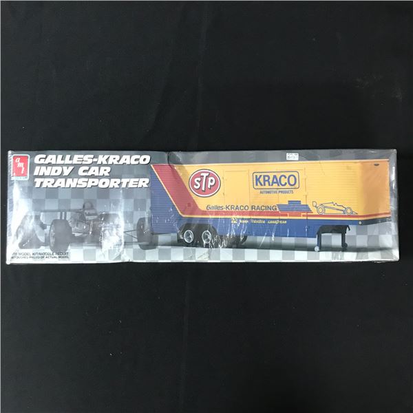 AMT GALLES - KRACO INDY CAR TRANSPORTER MODEL KIT SEALED IN ORIGINAL PACKAGING