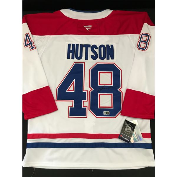 LANE HUTSON SIGNED MONTREAL CANDIENS CUSTOM JERSEY - ELITE SPORTS COA