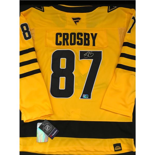 SIDNEY CROSBY SIGNED PITTSBURGH PENGUINS CUSTOM JERSEY - ELITE SPORTS COA