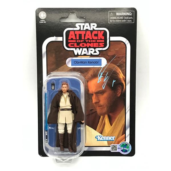 EWAN MCGREGOR SIGNED OBI-WAN KENOBI ACTION FIGURE - WWOC COA