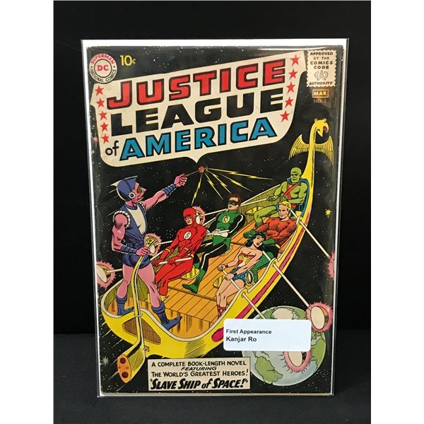 JUSTICE LEAGUE OF AMERICA #1 1ST APP KANJAR RO - DC COMICS