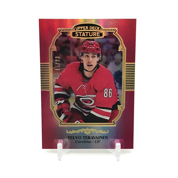 2019-20 UPPER DECK STATURE HOCKEY TEUVO TERAVAINEN ROOKIE CARD 15/20