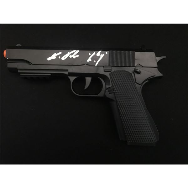 RON PEARLMAN SIGNED PROP GUN - WWOC COA