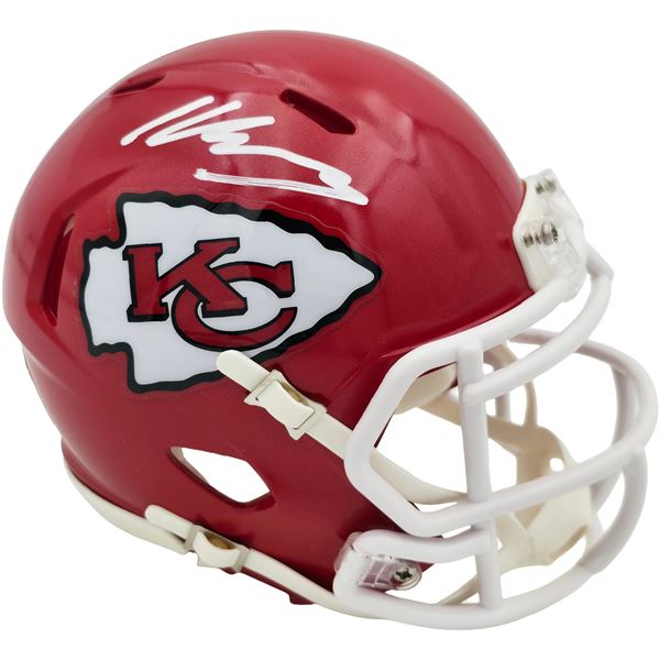 KENETH WALKER III SIGNED KC CHIEFS MINI HELMET (BECKETT COA)