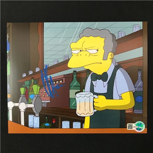 HANK AZARIA SIGNED MOE SIMPSONS 8X10 - WWOC COA