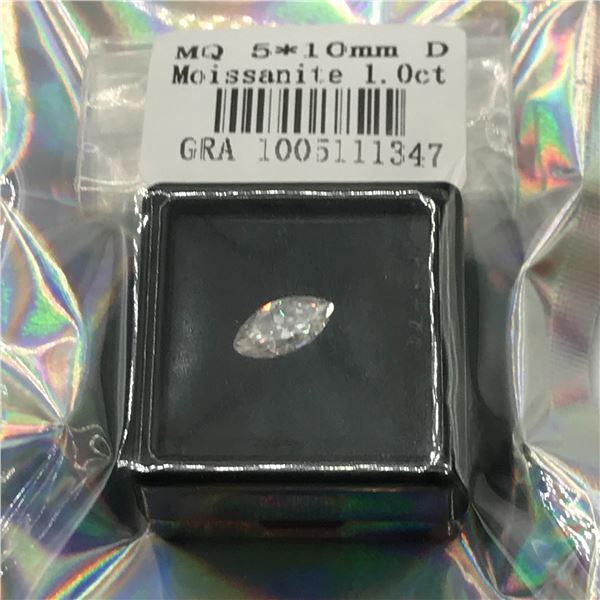 1CT MOISSANITE D WITH GRA REPORT
