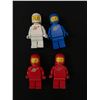 Image 1 : LOT OF 4 VINTAGE ASTRONAUT LEGO MINI FIGURES