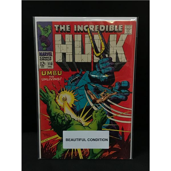 THE INCREDIBLE HULK #110 - MARVEL COMICS