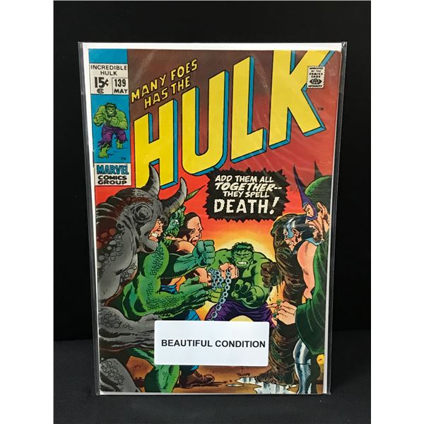 MARVEL COMICS NO.139 THE INCREDIBLE HULK