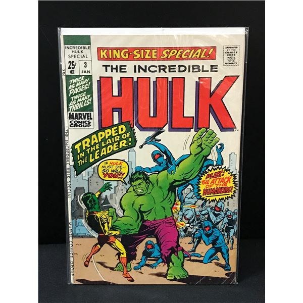 MARVEL COMICS NO.3 THE INCREDIBLE HULK