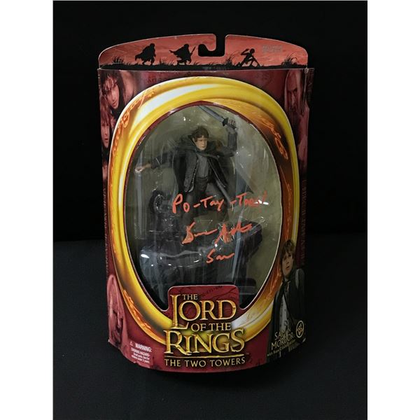 SEAN ASTIN SIGNED AND INSCRIBED LORD OF THE RINGS ACTION FIGURE (JSA AND WWOC COA)
