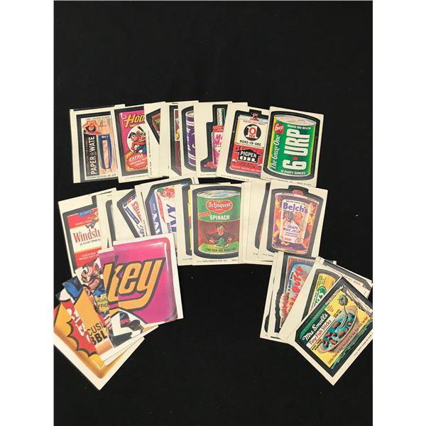 VINTAGE WACKY PACKS LOT SERIES 9 COMPLETE PLUS 4 PUZZLE CARDS