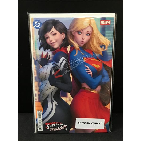 DC COMICS NO.1 SUPERMAN AND SPIDERMAN (ARTGERM VARIANT)