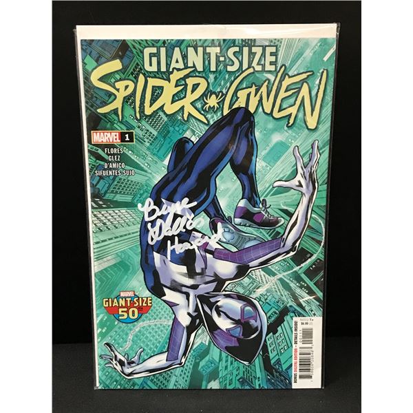 BRYCE DALLAS HOWARD SIGNED MARVEL COMICS SPIDER-GWEN NO.1 (WWOC COA)