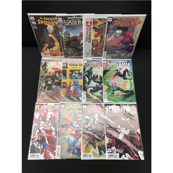 LOT OF 12 SPIDERMAN COMICS (MARVEL COMICS)