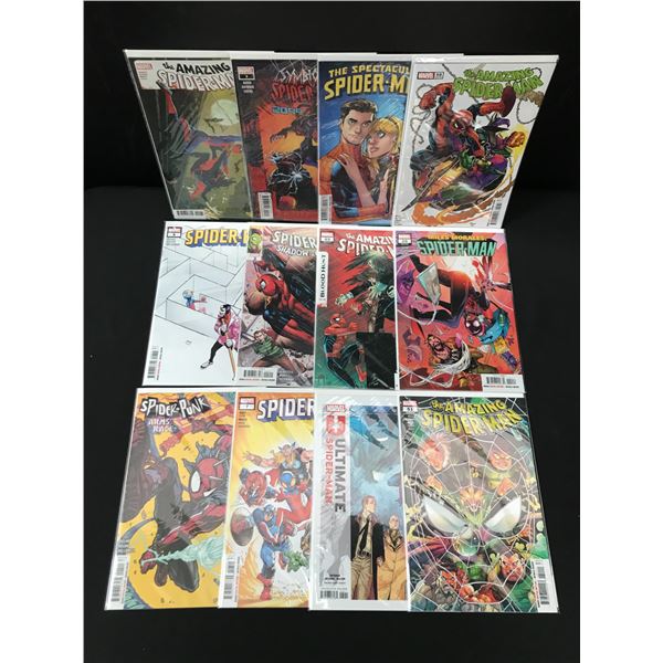 LOT OF 12 SPIDERMAN COMICS (MARVEL COMICS)