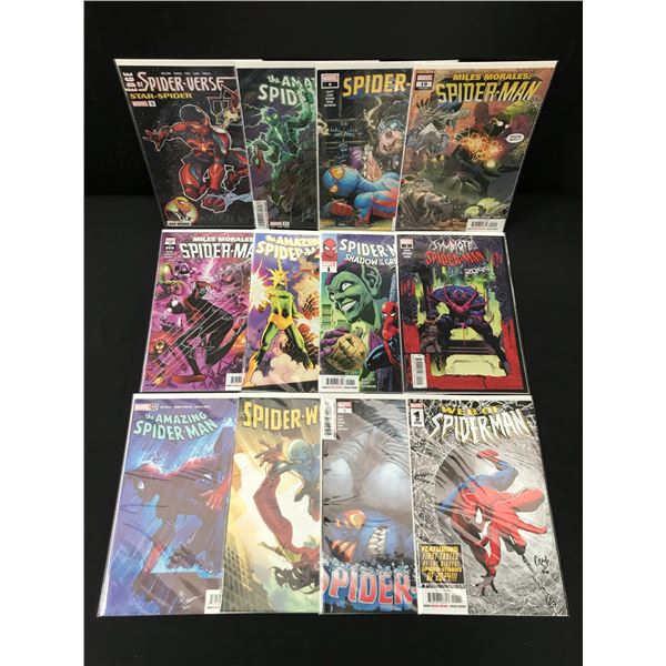LOT OF 12 SPIDERMAN COMICS (MARVEL COMICS)