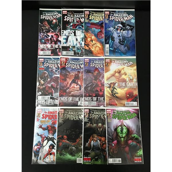 LOT OF 12 SPIDERMAN COMICS (MARVEL COMICS)